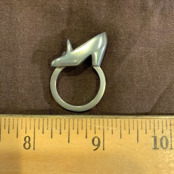 Unbranded Jewelry - Silver Shoe Ring High Heel Pump  NWOT